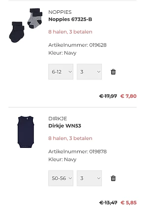 8 kopen is 3 betalen bij OT en Sien NL 😱🤩👶