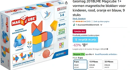 Magnetische blokken voor kinderen voor slechts €8,62 ipv €23,49