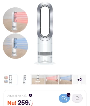 Dyson hot cool ventilator aan 40% korting bij iBood