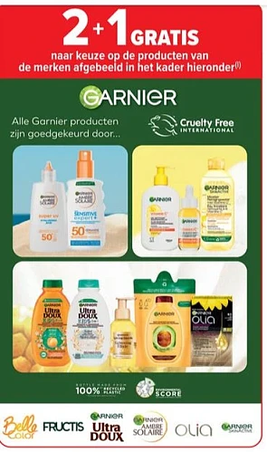 Carrefour Garnier 2+1 gratis