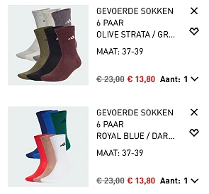 Adidas sokken