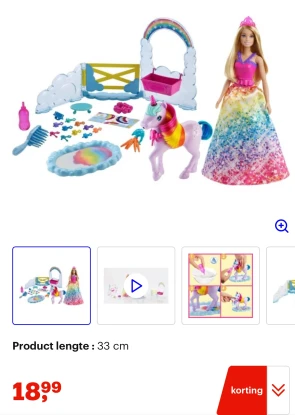 Barbie Dreamtopia Pop & Eenhoorn Speelset 🦄 >50% korting bij Bol