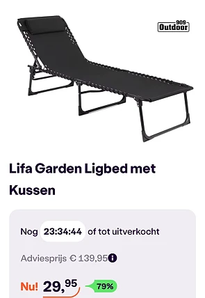 Lifa Garden Ligbed met Kussen -79%