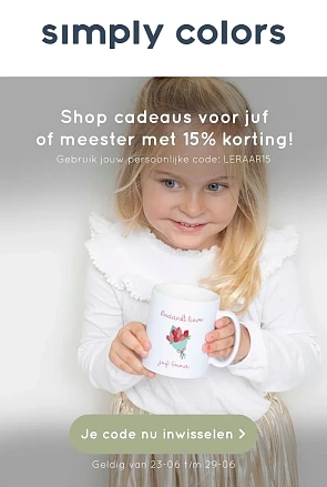 Juf of Meester cadeautjes -15%