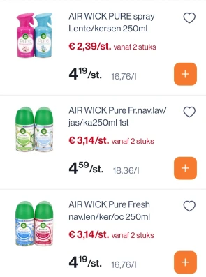 Air wick goedkoper