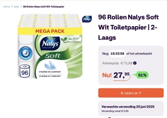 Nalys Soft Wit Toiletpapier