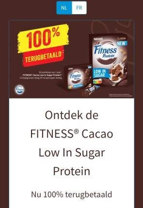 GRATIS Fitness ontbijtgranen of graanrepen door cashback