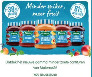 Materne confituur 100% terugbetaald via Hashting 🍒 i.s.m. Delhaize