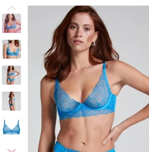 Niet-voorgevormde longline beugel bh Anya - Blauw
