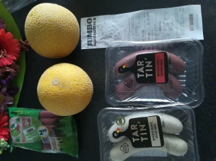 Galia meloen 1+1, pensen -25%, snelverkoop artikelen met mooie korting bij Jumbo