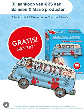 Gratis opblaasbare Samson & Marie matras