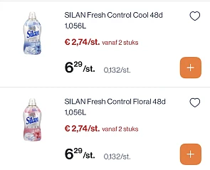 Silan producten met mooie korting