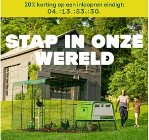 🐓🐔 20% korting op een inloopren bij Omlet 🐣🐤
