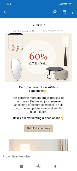 Atmooz: Summer sale tot -60%