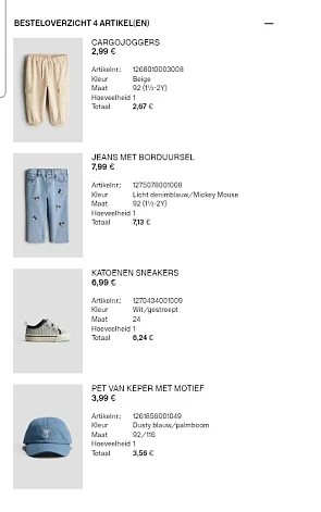Privéverkoop H&M voor members