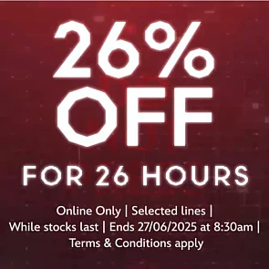 26% korting op een selectie artikelen