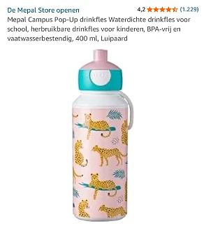 Mepal drinkfles 5€