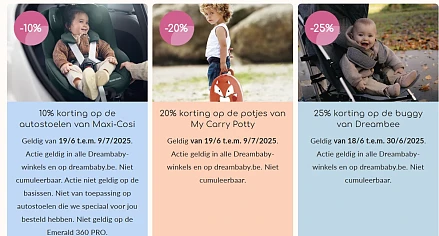 -20% My Carry Potty, -10% op Maxi-Cosi bij Dreambaby 👶