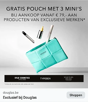 Gratis pouch met 3 mini producten bij Douglas