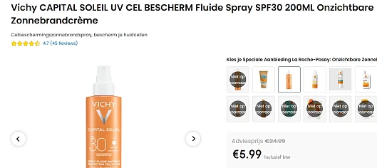 zonnebrand creme bij ochama aan 5,99