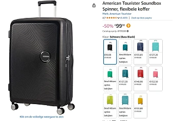 reiskoffer american tourister bij amazon
