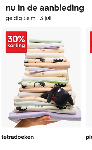 Tetradoeken -30% bij Hema