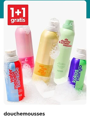 Gezichtsverzorging, douchemousse, nagellak en gelpolish in promo bij Hema