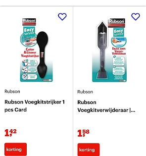 Rubson Voegkitstrijker en Voegkitverwijderaar