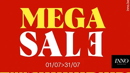 Mega Sale bij INNO: tot 50% korting op mode, accessoires, home en meer