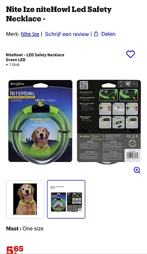 Honden Led Safety Necklace