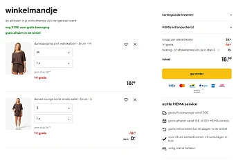 1+1 nachtmode Hema