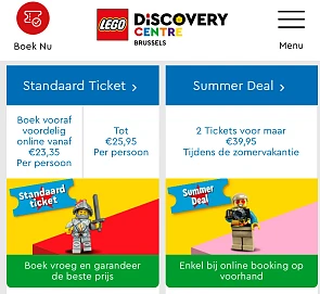 Summerdeal LEGO Discovery Centre Brussels.