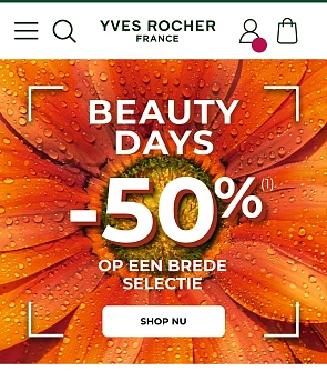 Beautydays bij Yves Rocher tot 50%