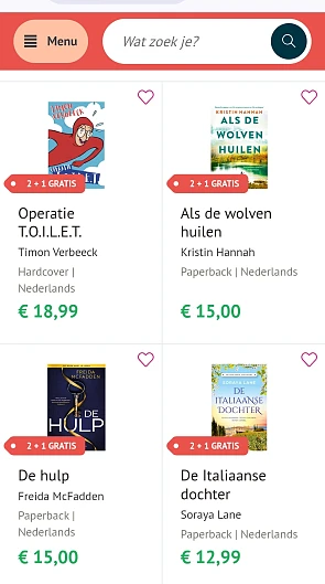 Standaard boekhandel 2 + 1 op geselecteerde boeken