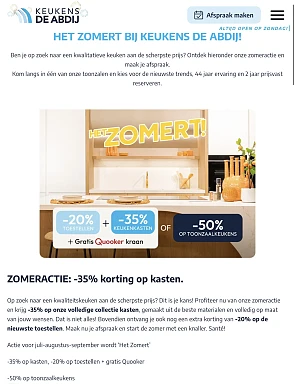 Keukens De Abdij zomeractie