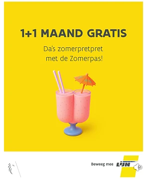 De lijn 1 + 1 gratis