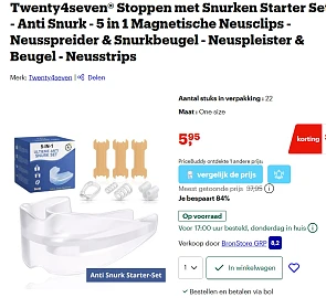 Twenty4seven® Stoppen met Snurken Starter Set - Anti Snurk - 5 in 1