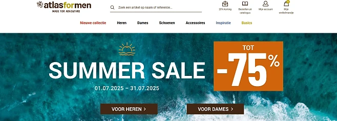 Atlas for Men: solden tot -75%