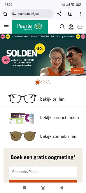 Solden bij Pearle tot -70%