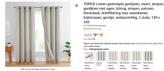 linnen gordijnen
