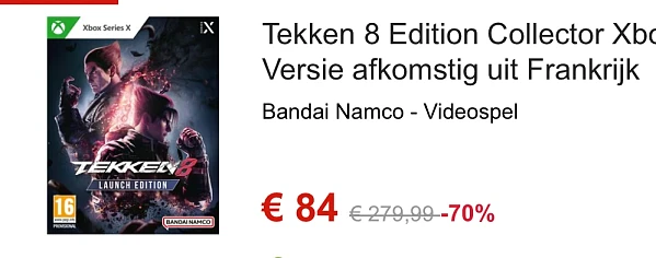 Tekken 8 Edition Collector Xbox -70%