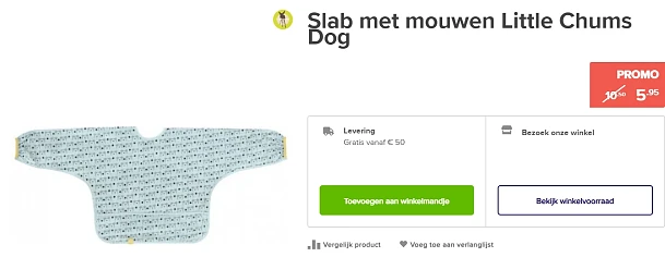 Lässig Slab met mouwen -43% bij Euroshop