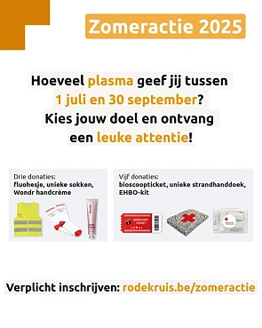Gratis attentie bij donatie plasma Rode Kruis 💉❤️