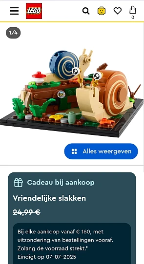 Gratis vriendelijke slakken bij Lego 🐌