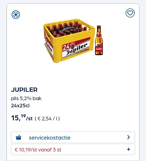 JUPILER pils 5,2% bak 24x25cl
