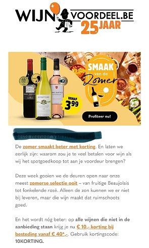 Wijnvoordeel 25 jaar