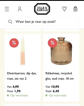 Dille & Kamille wil plaats kortingen tot 50%