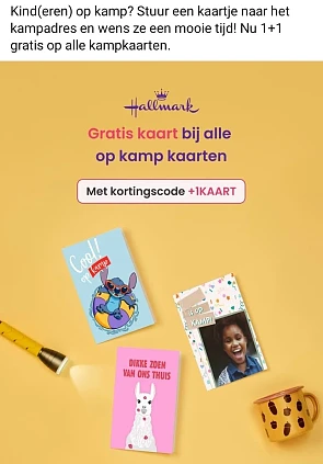 Kortingscode hallmark
