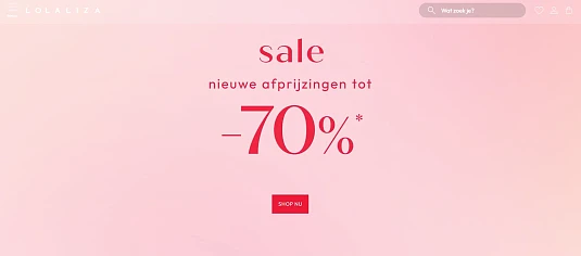 Solden bij Lolaliza: nieuwe afprijzing tot -70%