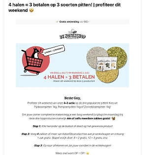 De Notenshop 4 halen 3 betalen